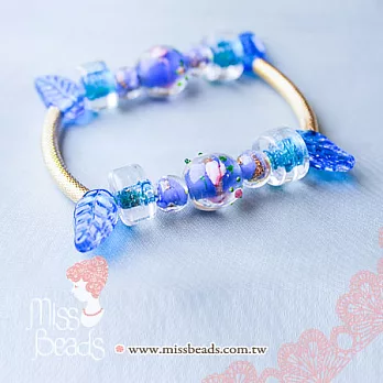 【Miss Beads】手作生活-DIY串珠手鍊-《天使之戀》*蔚藍蔚藍