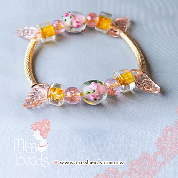 【Miss Beads】手作生活-DIY串珠手鍊-《天使之戀》*淡粉淡粉