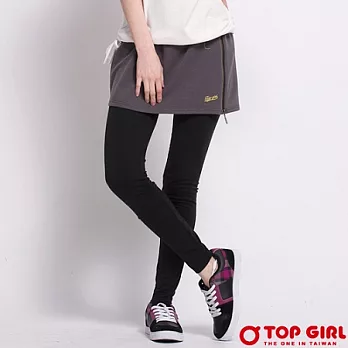 【TOP GIRL】都會時尚版針織裙褲-女(時尚灰)S時尚灰-S