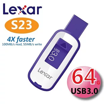 Lexar 雷克沙 64G JumpDrive S23 高速3.0隨身碟