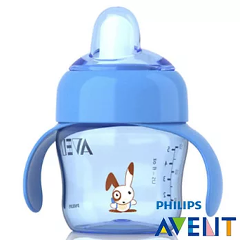 PHILIPS【AVENT新安怡】QQ兔防漏水杯(200ml/7oz)藍