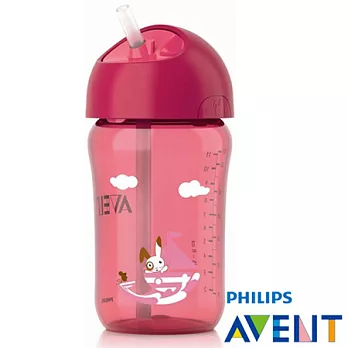 PHILIPS【AVENT新安怡】QQ兔吸管水杯(340ml)粉