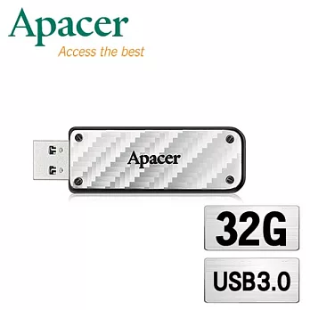 Apacer宇瞻 AH450 32GB 炫銀閃電 極速隨身碟 USB3.0