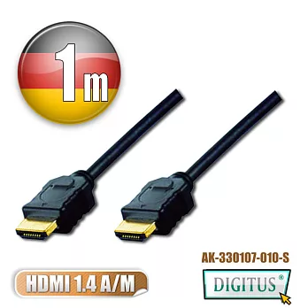 曜兆DIGITUS HDMI 1.4a圓線1公尺typeA