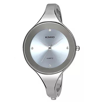 Kimio 怦然心動 日式極簡手環式腕錶-淺藍