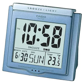CASIO卡西歐溫度計大字幕冷光電子貪睡鬧鐘DQ-750F-2