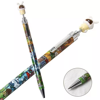 《SAKAMOTO》菇菇栽培研究室原子筆(白兔菇菇)