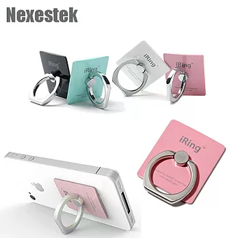 Nexestek (正) IRING 一戒在手 (可360度旋轉輕巧超薄收納型手機/平板/遊戲機支撐架-蜜桃粉紅色