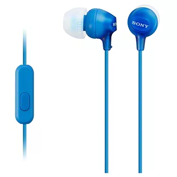 SONY智慧型手機線控入耳式耳麥EX15AP藍色LI