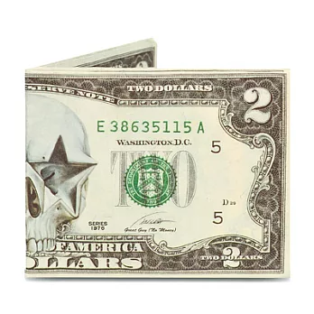 Mighty Wallet(R) 紙皮夾_Two Dollar Skull