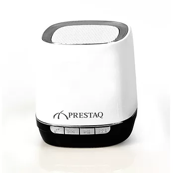 PRESTAQ 迷你藍牙小喇叭白色