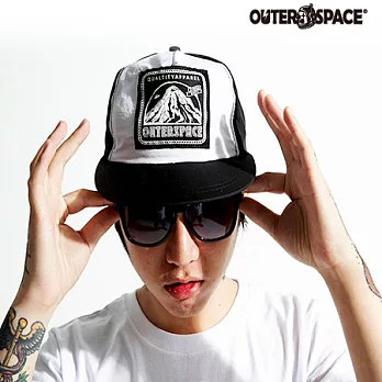 OUTERSPACE outdoor山脈帽黑白
