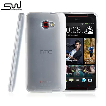 SIMPLE WEAR HTC butterfly S 專用TPU 保護套 - 透灰