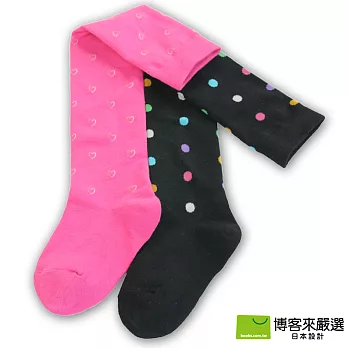 【博客來嚴選】女童點點風高筒長襪15~19cm S(2入)