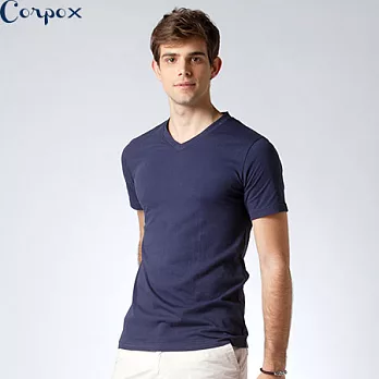 【Corpo X】男款持續涼感T恤L深藍
