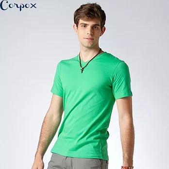 【Corpo X】男款持續涼感T恤L草綠