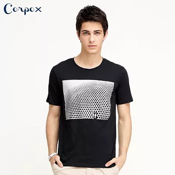 【Corpo X】男款涼感圖T-複眼巨蛋XL黑