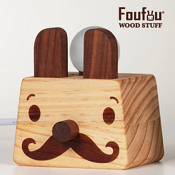 《Foufou》家飾木製品/夜燈/桌燈/床頭燈-靈感來了登登燈-兩撇翹鬍