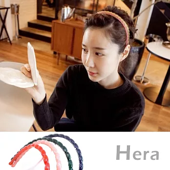 【Hera】赫拉 韓國飾品糖果麻花螺旋頭箍/髮箍(四色任選)甜美粉
