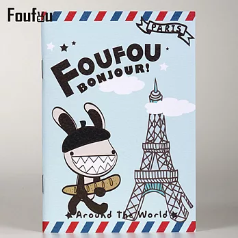 《FOUFOU》A6小筆記-Bonjour(萬用橫紋)