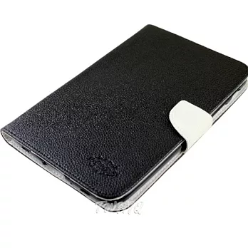 KooPin 三星 Galaxy Note 8 (N5110/N5100) 雙料縫線 側掀(立架式)皮套伯爵黑