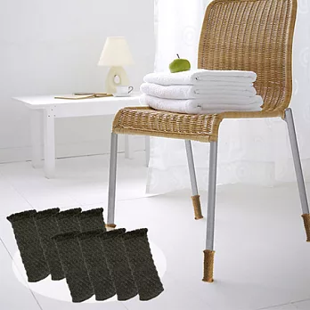 【OMORY】日式椅/桌/床腳套8入2組-麻灰色