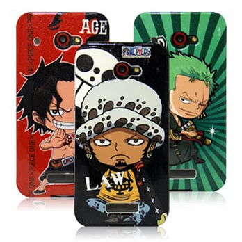 OneMagic HTC Butterfly 航海王 浮雕閃粉保護殼 海賊團系列-Q版索隆