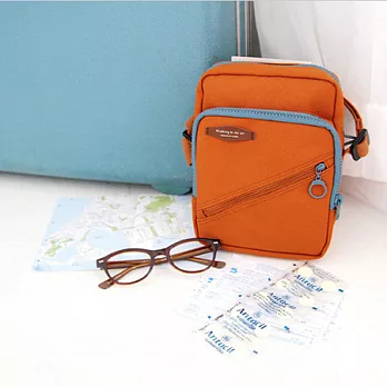 遨遊天際厚片旅遊包-陽光橘