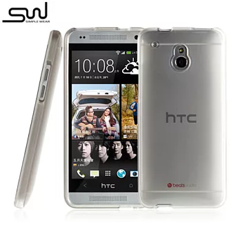 SIMPLE WEAR HTC One mini 專用TPU 保護套 - 透黑