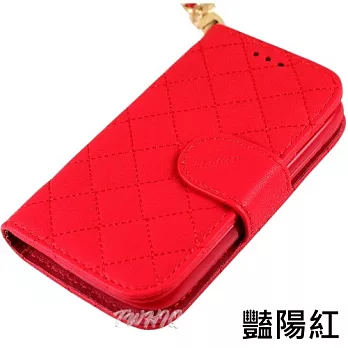 KooPin Samsung Galaxy S3 i9300 手提格格系列 側掀可立式皮套豔陽紅