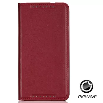 GGMM new HTC One 真皮翻蓋保護套酒紅