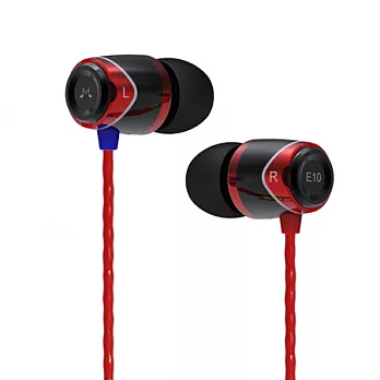 SoundMAGIC 聲美 高音質金屬材質耳道式耳機 E10 (黑紅)
