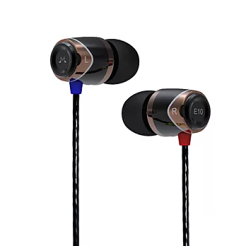 SoundMAGIC 聲美 高音質金屬材質耳道式耳機 E10 (黑金)