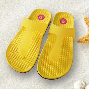 【Q-WELL酷威爾】男女超輕量夾腳拖鞋 ( 黃色) TT Sandel37黃色