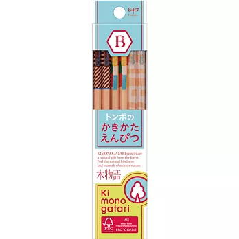 TOMBOW F木物語學童鉛筆B(水色-發展)