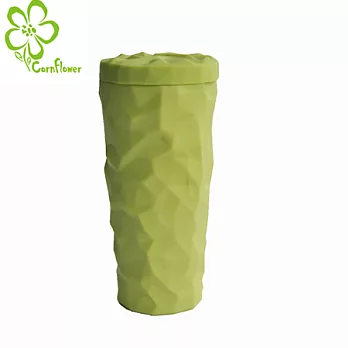 Cornflower-皺褶水杯+杯蓋蘋果綠