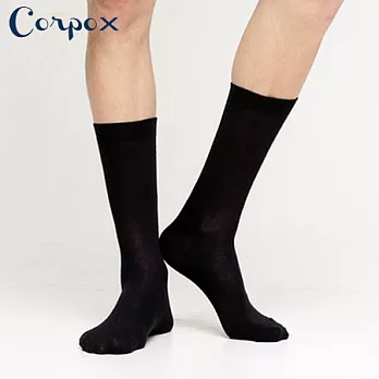 【Corpo X】男款除臭抗菌休閒襪黑