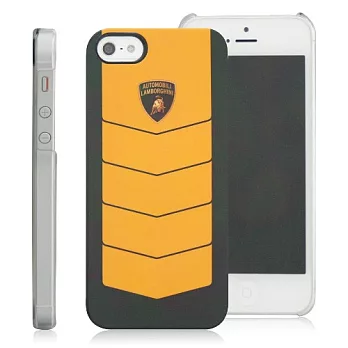 義大利Lamborghini授權 CORSA IPHONE5/5S 保護殼黑+黃