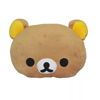 《Rilakkuma》拉拉熊頭型抱枕腰墊(小款)1入