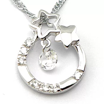 【山本美樹】點點星空 奧地利水晶項鍊(銀色)