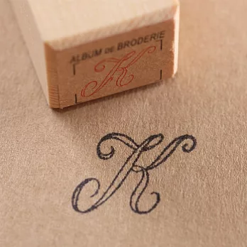 倉敷意匠-木製字母印章(K)