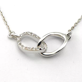 【山本美樹】永結同心 奧地利水晶項鍊(銀色)