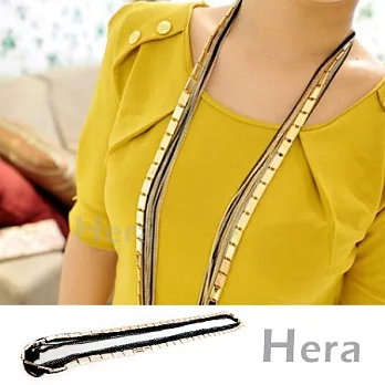 【Hera】赫拉 韓國飾品百搭多層次金屬片長項鍊(魅影金)