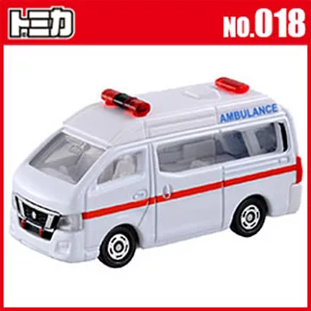 【TOMICA】多美小汽車NO.018 日產NV350救護車