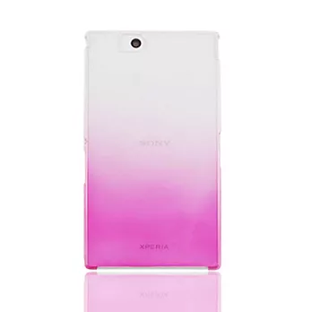 Lilycoco Sony Xperia Z Ultra 輕薄亮面防刮保護殼漸層粉