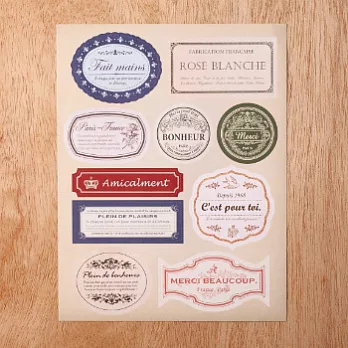 Aimez le style 復古歐洲貼紙_法式優雅