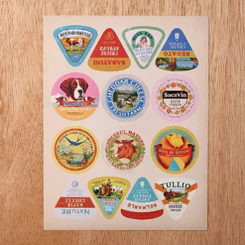 Aimez le style 復古歐洲貼紙_復古CHEESE標籤