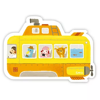 Smohouse[Poca]小鎮旅遊造型明信片：大黃潛艇