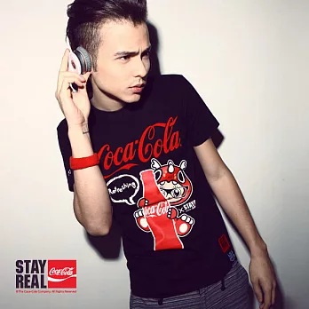 STAYREAL X Coca-Cola® 可口可樂®龍龍T - 黑標潮流版 / 黑色L黑色