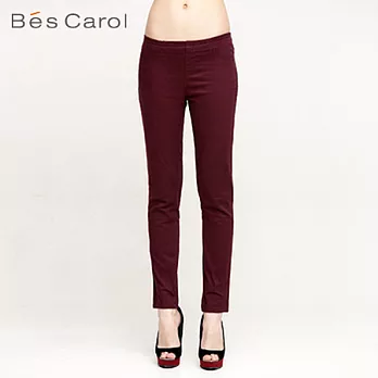 【Bés Carol】女式彩色鉛筆褲L棗紅
